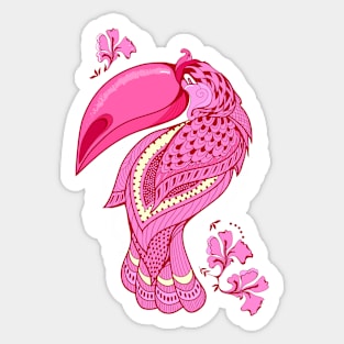 Rose toucan Sticker